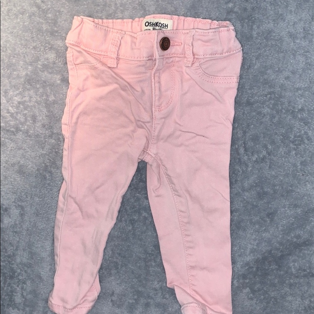 Baby girl light pink skinny jeans